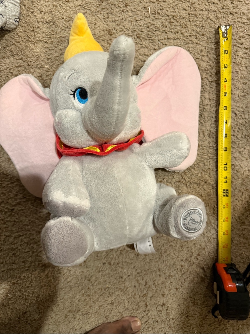 Disney store stamped authentic Dumbo large Plush